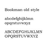 Bookman old style